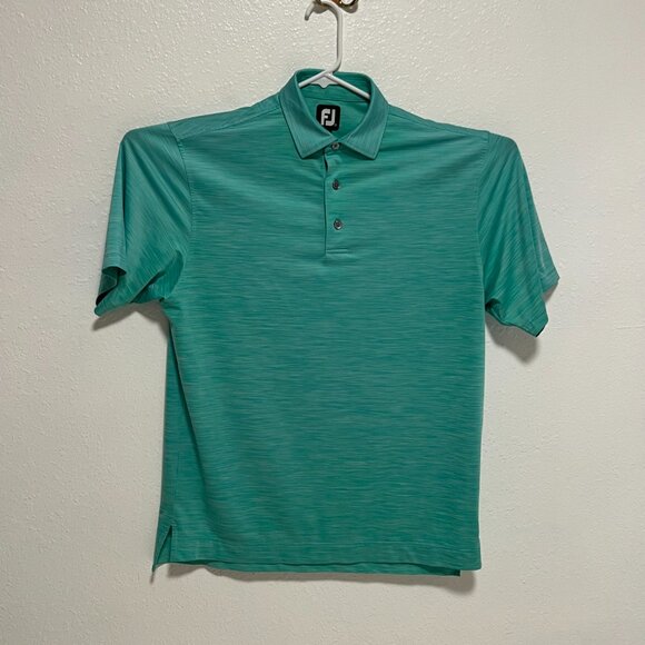 FootJoy Golf Polo Shirt Performance Stretch Preppy Green Men's size Medium - Picture 6 of 7